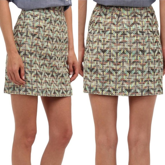 Kate Spade summer tweed Harper Skirt SZ 12 - Picture 1 of 8